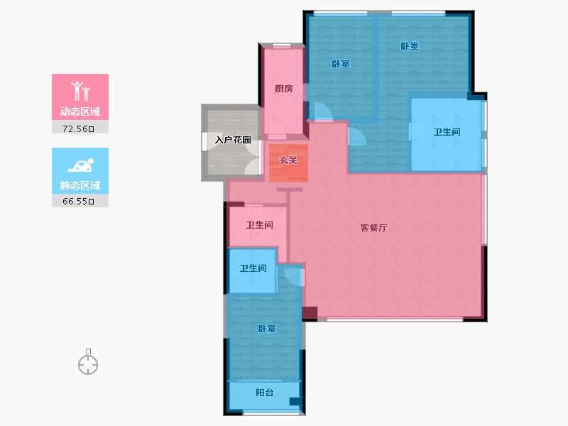 四川省-成都市-麓府·公馆-132.30-户型库-动静分区