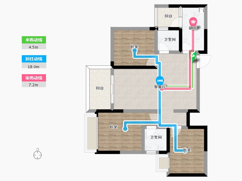 四川省-成都市-融创九天一城-81.05-户型库-动静线