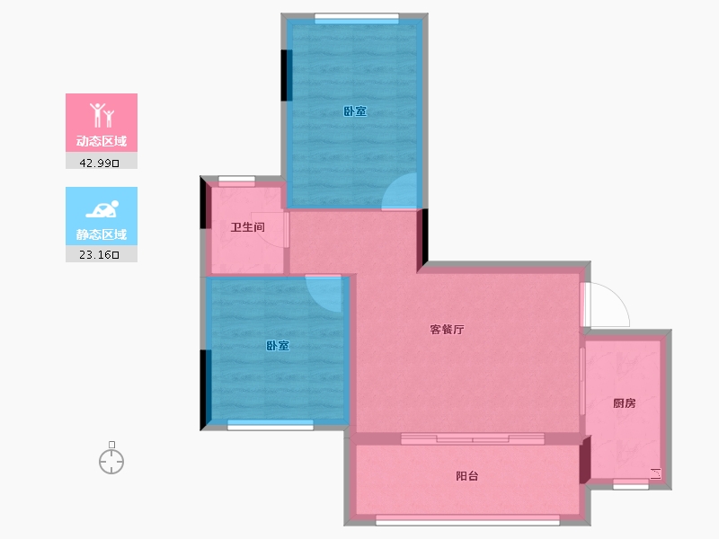 四川省-成都市-世外乡村海子山国际森林康养旅游度假区-59.12-户型库-动静分区