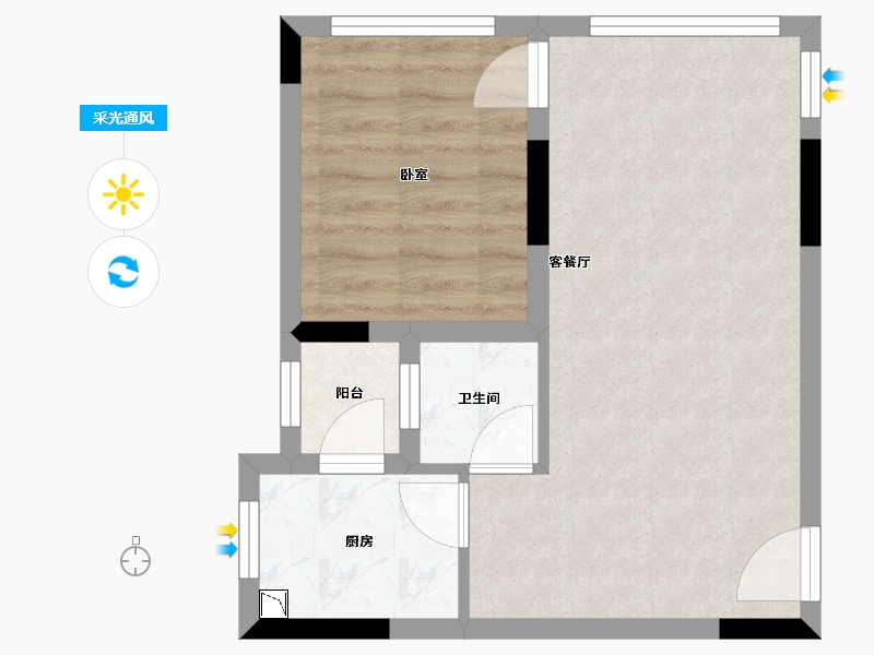 四川省-成都市-世外乡村海子山国际森林康养旅游度假区-41.53-户型库-采光通风