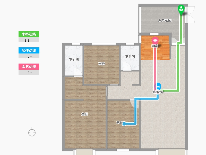 贵州省-贵阳市-城南枫竹苑熙苑-110.35-户型库-动静线