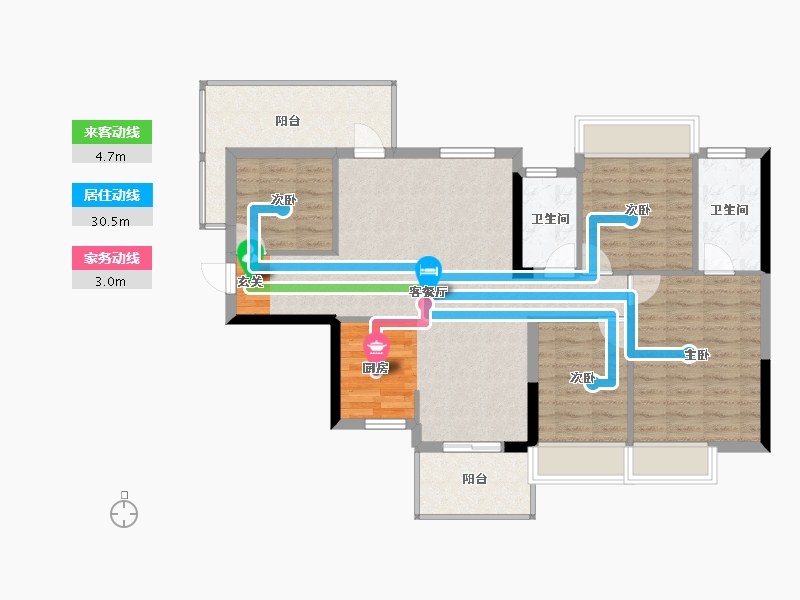 广西壮族自治区-柳州市-金科远道·集美天悦-99.04-户型库-动静线