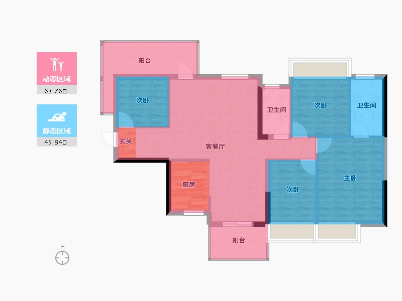 广西壮族自治区-柳州市-金科远道·集美天悦-99.04-户型库-动静分区