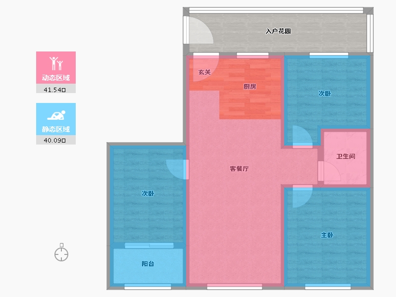 河北省-石家庄市-启航小镇-83.71-户型库-动静分区