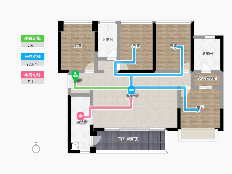 四川省-成都市-川发天府上城-107.72-户型库-动静线