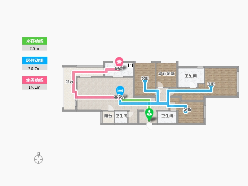 四川省-成都市-保利时代-146.81-户型库-动静线