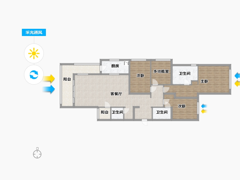 四川省-成都市-保利时代-146.81-户型库-采光通风