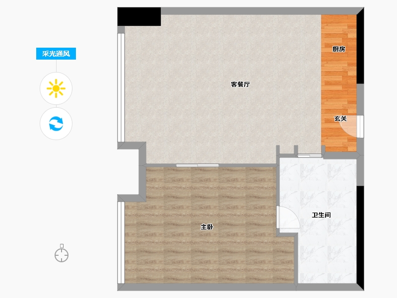 四川省-成都市-D10天府D-ONE-73.94-户型库-采光通风