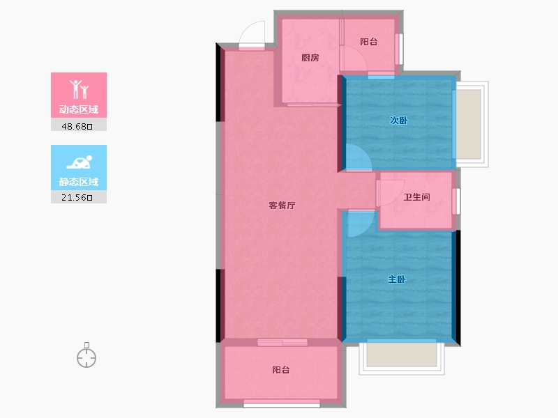 贵州省-遵义市-东都遵南首府-62.42-户型库-动静分区