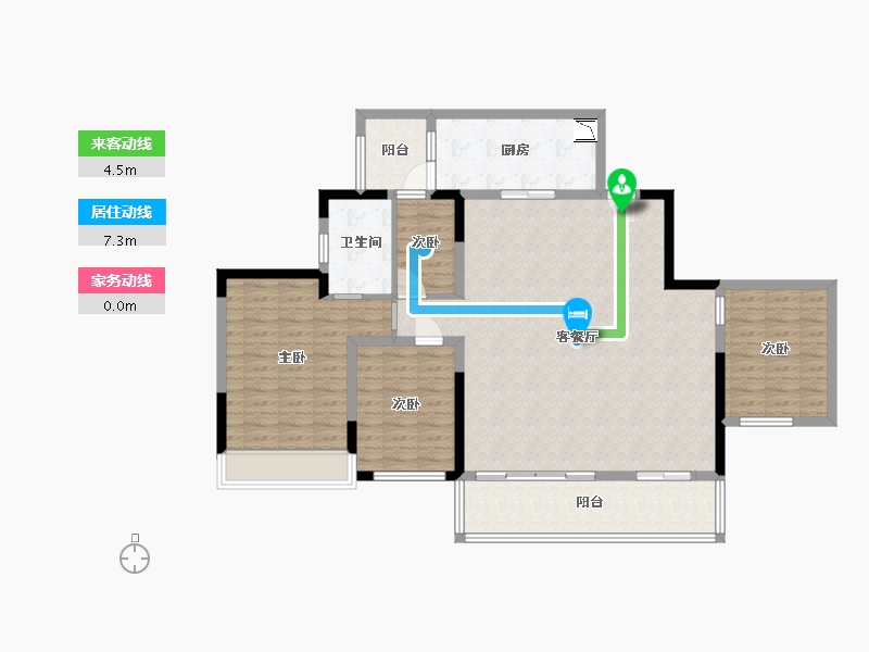 四川省-成都市-中国铁建西派金沙-121.16-户型库-动静线