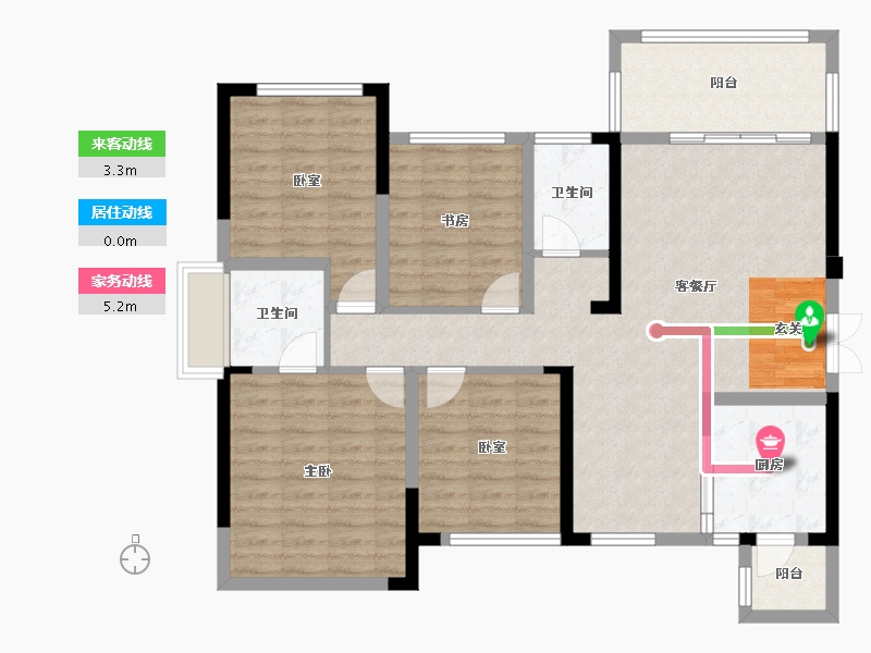 四川省-成都市-天府金融港-110.55-户型库-动静线