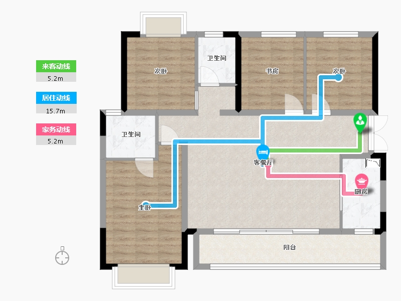 四川省-成都市-融创翰林学府-102.09-户型库-动静线