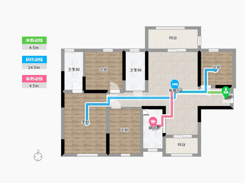 四川省-宜宾市-江畔华府-97.49-户型库-动静线