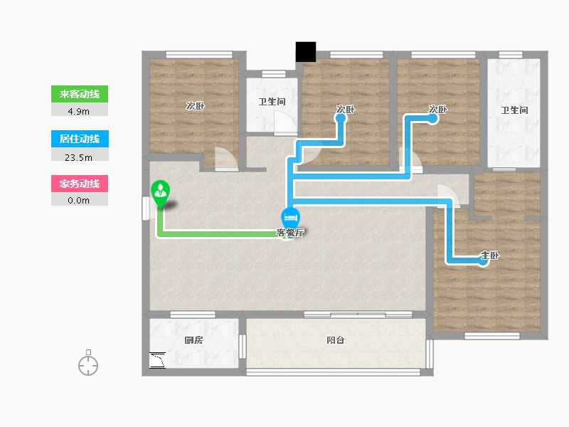 四川省-成都市-保利时代-119.35-户型库-动静线