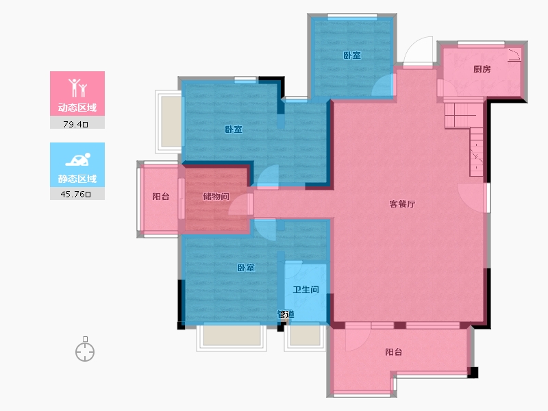 四川省-成都市-中航城-111.30-户型库-动静分区