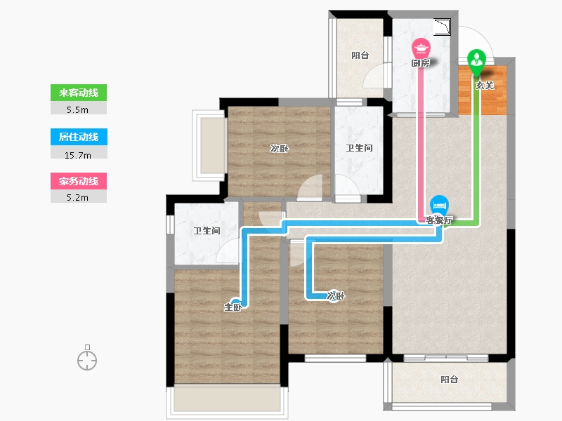 四川省-成都市-华润置地时代之城-88.22-户型库-动静线