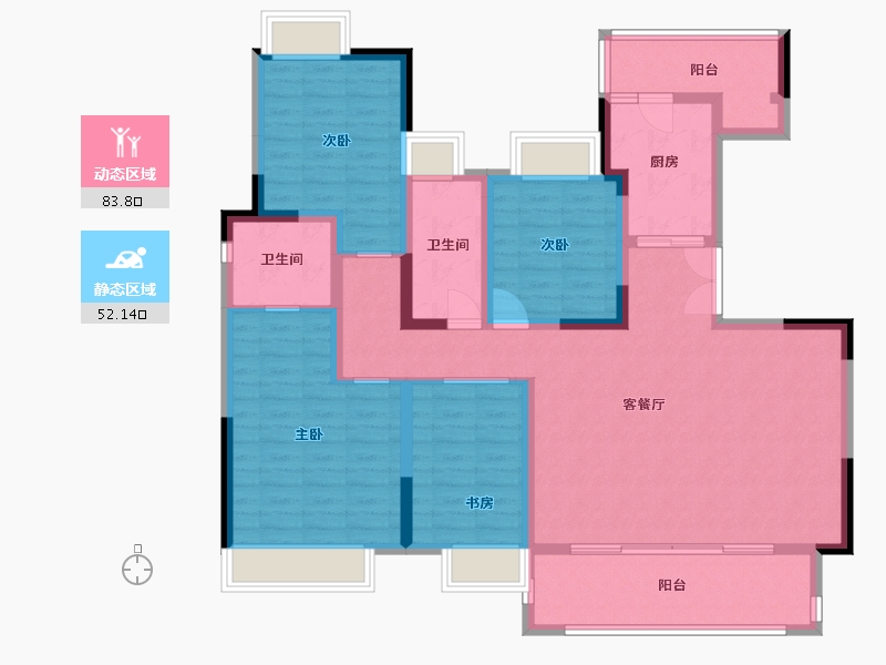 四川省-成都市-交投璟云府-121.21-户型库-动静分区