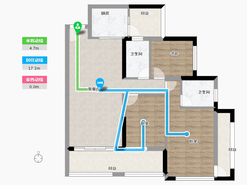 四川省-成都市-中德英伦世邦-82.00-户型库-动静线