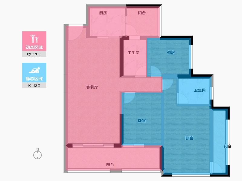 四川省-成都市-中德英伦世邦-82.00-户型库-动静分区