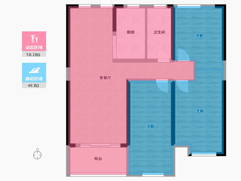 广西壮族自治区-桂林市-平乐三江和韵-94.16-户型库-动静分区