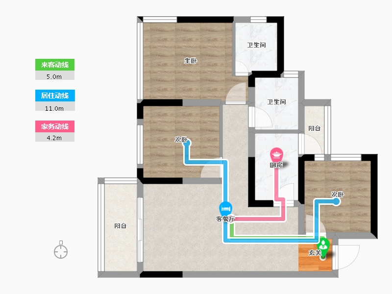 四川省-成都市-阳光和悦澜庭-67.24-户型库-动静线