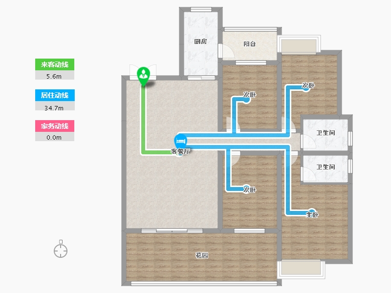 四川省-成都市-万和嘉苑-143.18-户型库-动静线