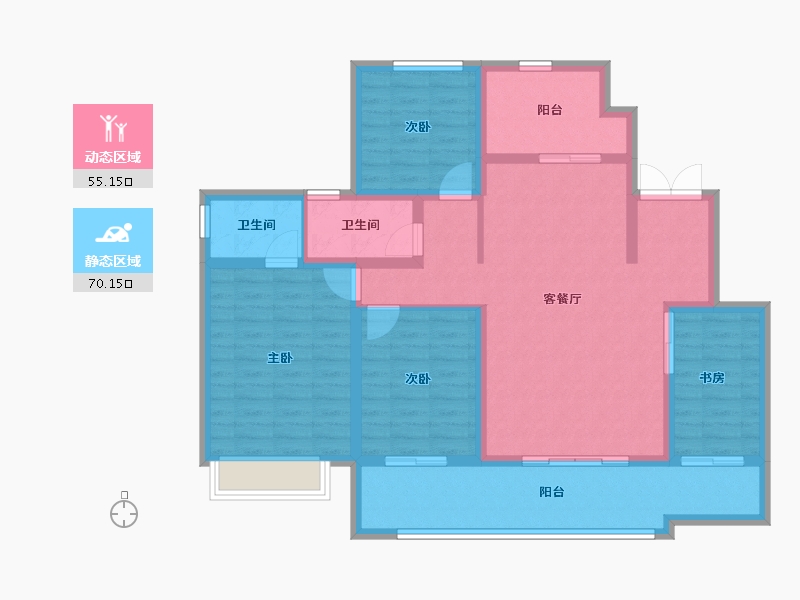 贵州省-遵义市-西派府-112.18-户型库-动静分区