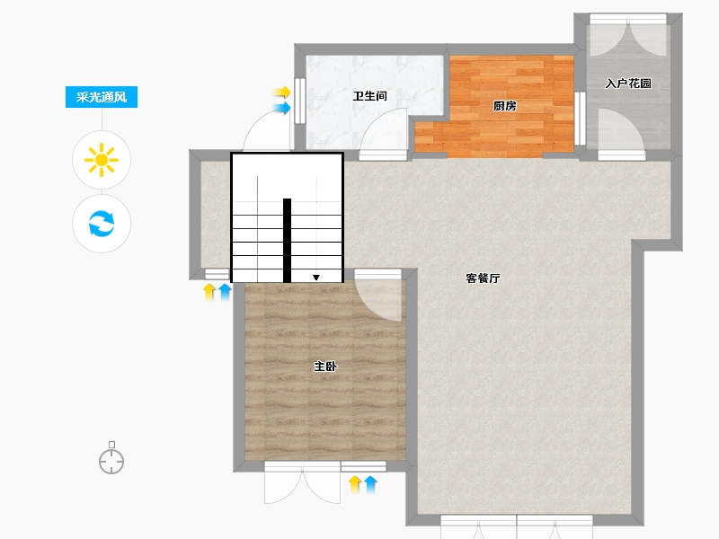 四川省-成都市-泰达上青城-85.01-户型库-采光通风