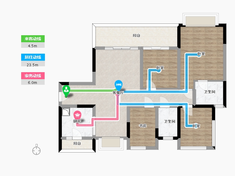 四川省-眉山市-融创九天一城-99.05-户型库-动静线