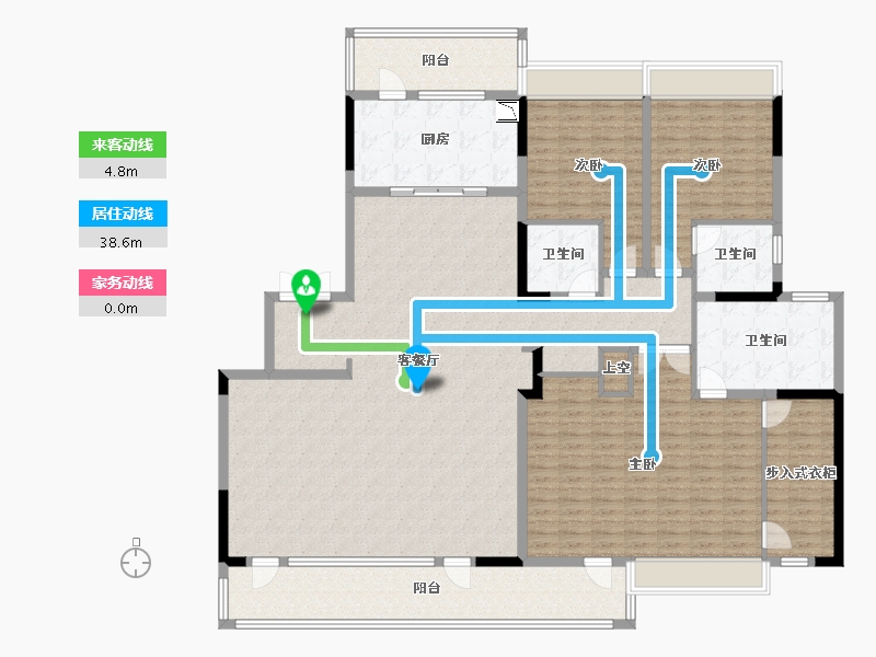 四川省-成都市-武侯金茂府-212.43-户型库-动静线