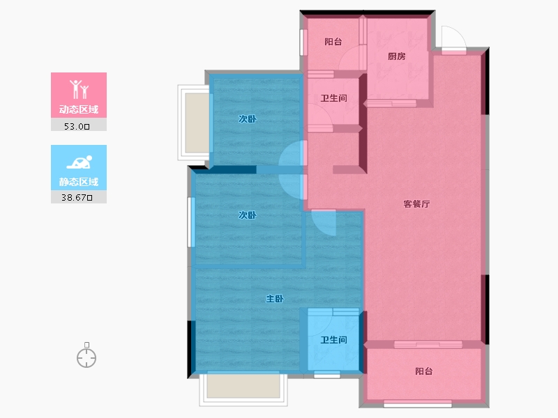 贵州省-遵义市-东都遵南首府-81.22-户型库-动静分区