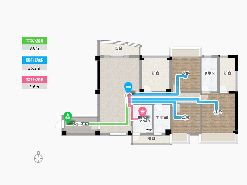 广西壮族自治区-桂林市-灵川彰泰中央城-109.81-户型库-动静线