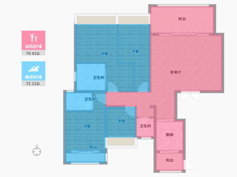 广东省-汕头市-中海寰宇天下-135.01-户型库-动静分区