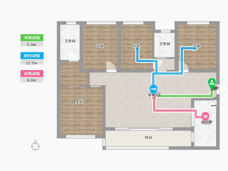 四川省-成都市-保利时代-107.26-户型库-动静线