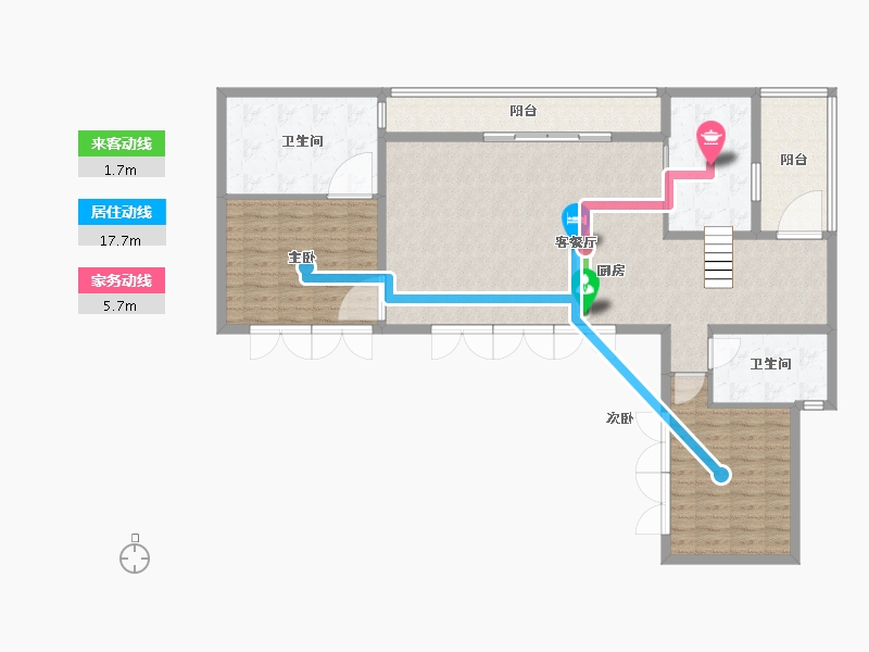 四川省-成都市-泰达上青城-127.00-户型库-动静线