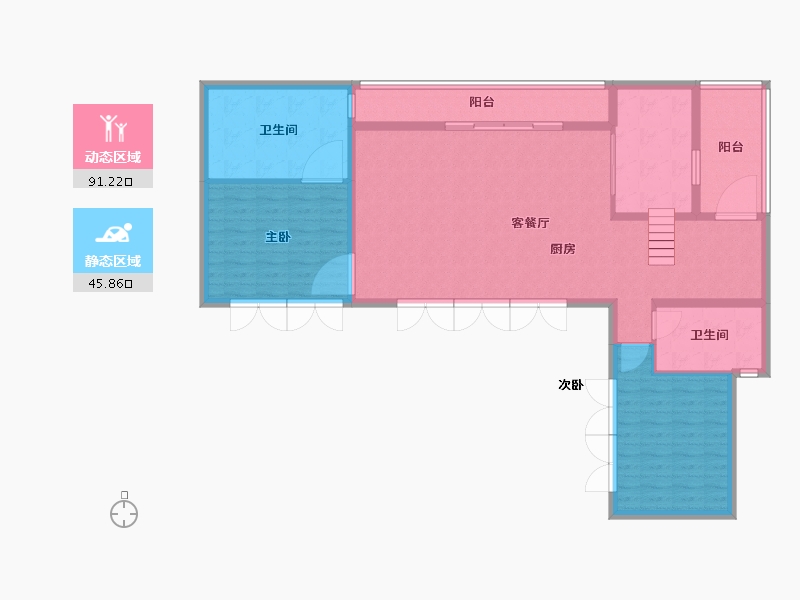 四川省-成都市-泰达上青城-127.00-户型库-动静分区