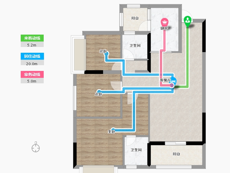 贵州省-遵义市-东都遵南首府-86.37-户型库-动静线