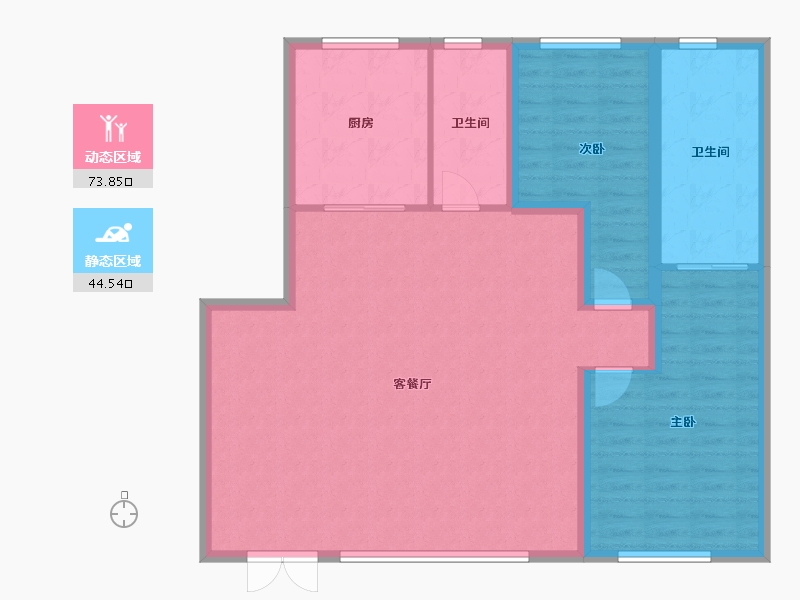 四川省-成都市-武侯金茂府-108.26-户型库-动静分区