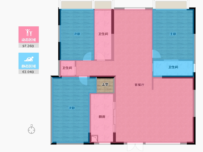 四川省-成都市-武侯金茂府-149.25-户型库-动静分区