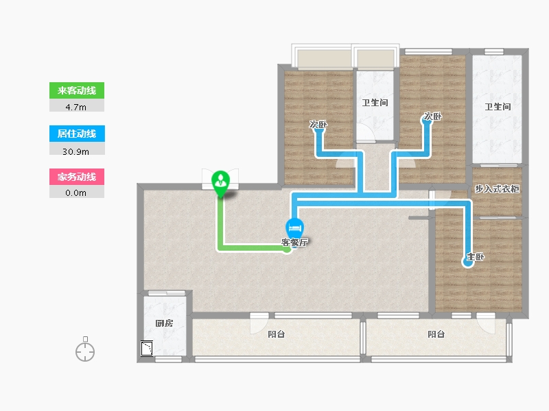 四川省-成都市-武侯金茂府-147.51-户型库-动静线