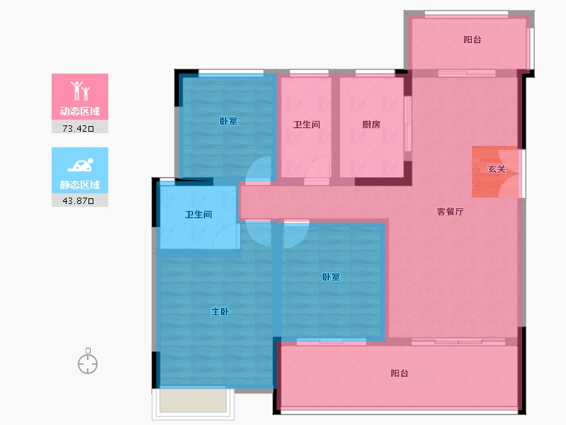 四川省-成都市-天府金融港-104.77-户型库-动静分区