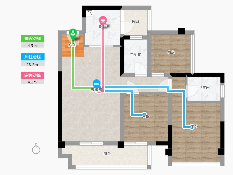 四川省-巴中市-一品凤凰城-74.04-户型库-动静线