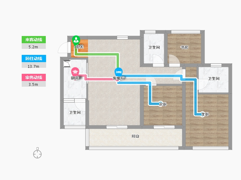 四川省-巴中市-一品凤凰城-78.45-户型库-动静线