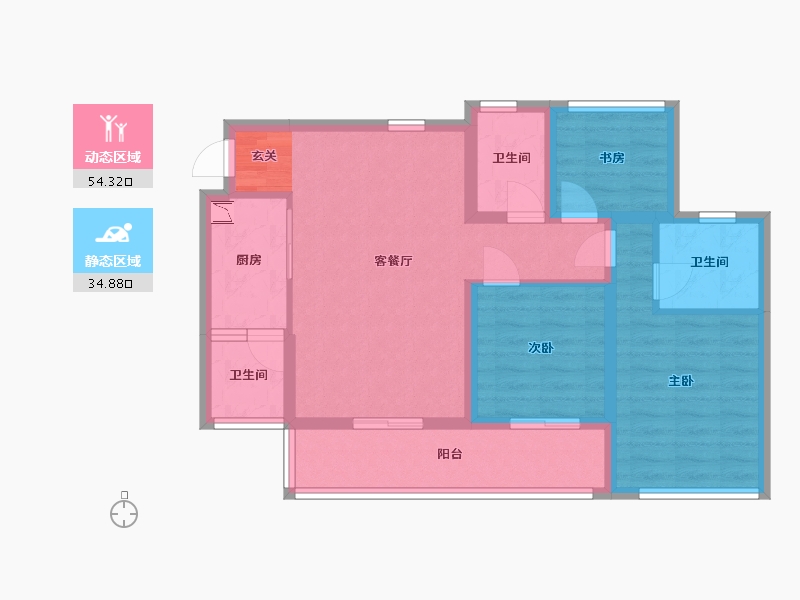 四川省-巴中市-一品凤凰城-78.45-户型库-动静分区