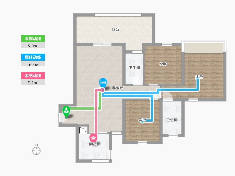 四川省-巴中市-宇亿叠翠-91.13-户型库-动静线