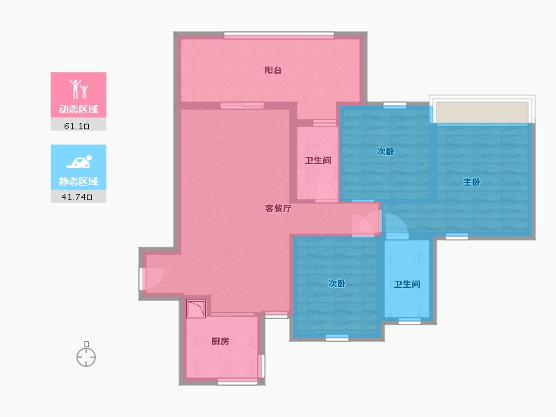 四川省-巴中市-宇亿叠翠-91.13-户型库-动静分区