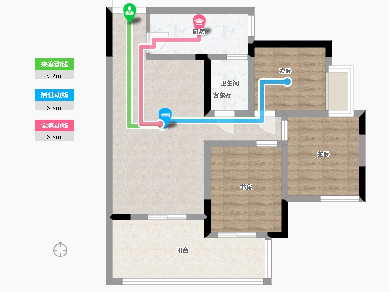 四川省-巴中市-汇金龙腾御锦通江府-73.13-户型库-动静线