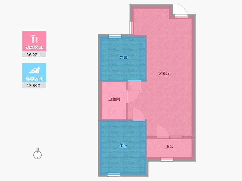 山东省-烟台市-中海国际社区-48.83-户型库-动静分区