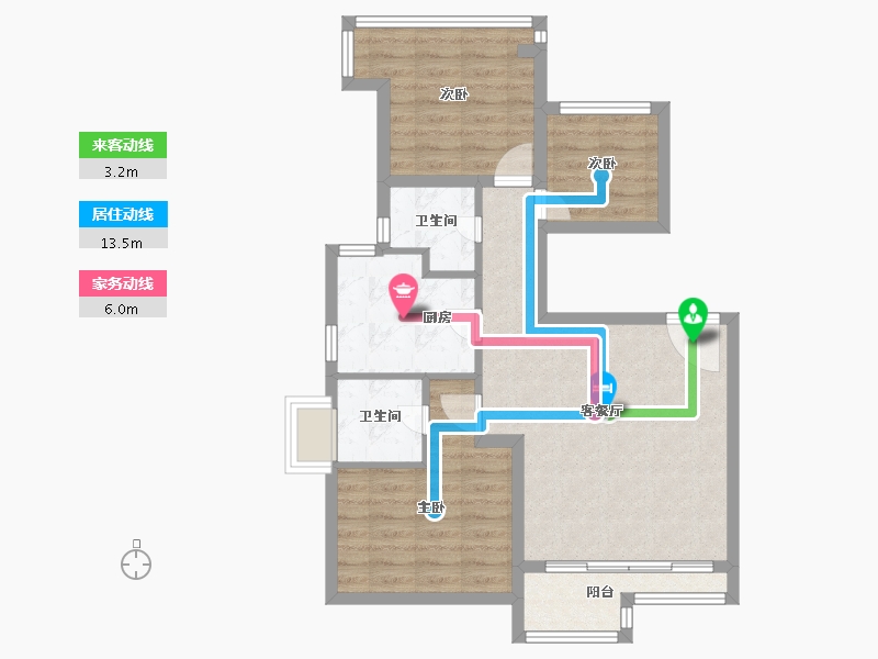 四川省-成都市-南城都汇-71.20-户型库-动静线