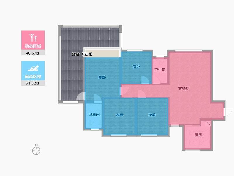 四川省-巴中市-宇亿叠翠-114.06-户型库-动静分区